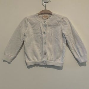 Crewcuts white cardigan with buttons. Size 2.